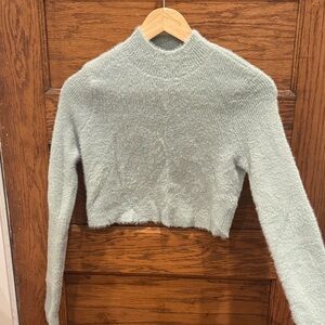 Kendall & Kylie Soft Mint Green Turtleneck Sweater